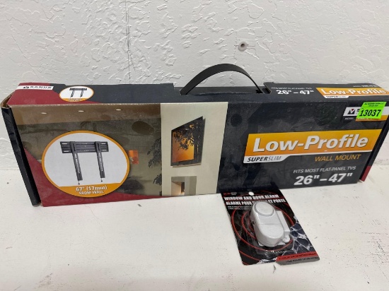 TV wall mount screws only, window/ door alarm