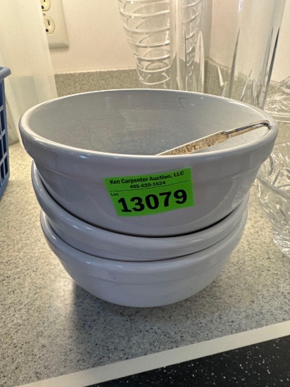 Three cereal bowls