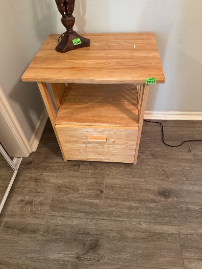 wooden side table
