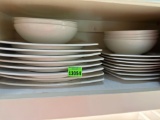 Eight plates and salad plates seven bowls