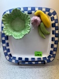 Veggie and dip plate