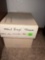 Box of cake decoration tips