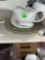 Serving trays and creamer bowl
