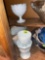 White glass bowls