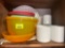 Coffee mugs and Tupperware