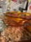 Glass serving dishes