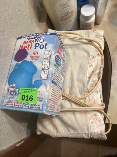 Nety pot and heating pad