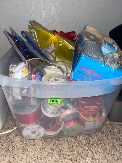 Tote of ribbons