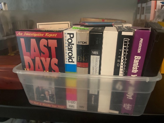 Various vhs tapes