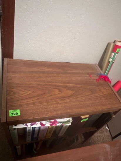 Small wooden book shelf