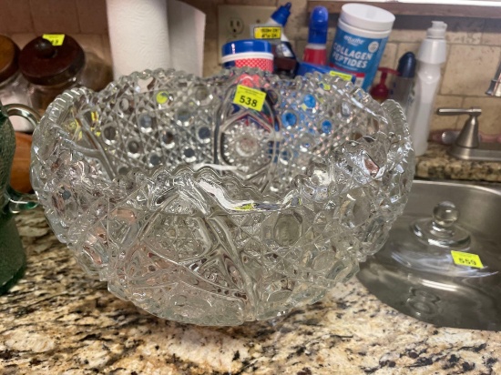 Crystal serving bowl
