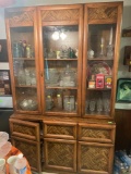 vintage china hutch w/ lights