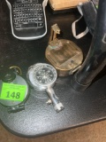 Pocket watch and tire pressure gauge