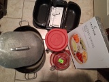 Serving tray, 3 compartment tray for roaster and much more