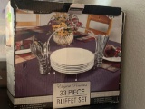 Plate and silverware holder