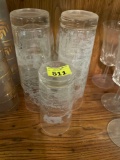 Glass drinking glasses
