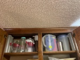 Various pitchers and bottles