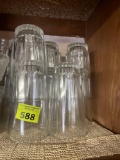 Glass drinking glasses
