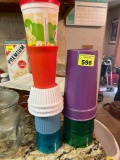 Various drinking cups