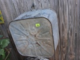 Galvanized wash bin