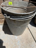 Galvanized steel buckets