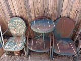 Metal chairs