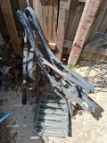 Metal bench arms