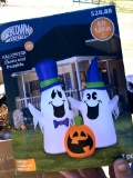 Air blown Inflatable/Halloween Ghosts and Pumpkin, 5 Foot Tall, Lights up Too!