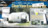 Shelter Logic Clear View Enclosure Kit & Car Shelter, 10 ft. x 20 ft.