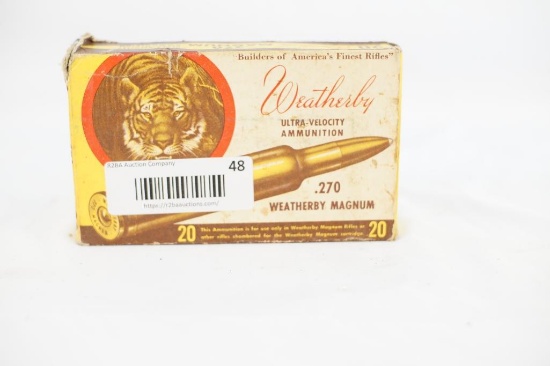 .270 Weatherby ammo