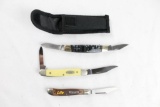 3 small pocket knives