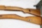 Two military rifle stocks