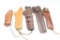 Five leather holsters
