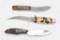 3 sheath knives