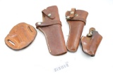 Four holsters