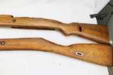 Two military rifle stocks