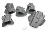 5 plastic holsters