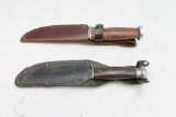 2 sheath knives