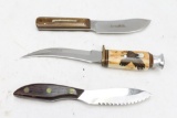 3 sheath knives