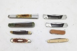 Eight pocket knives