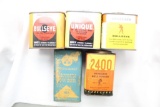 Vintage smokeless powder cans & powder