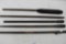 Five rifle barrels