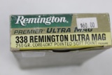 .338 Remington Ultra Mag ammo