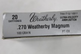 .270 Weatherby Mag ammo