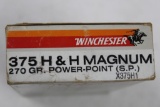 .375 H&H Mag ammo