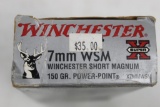 7mm Winchester Short Mag ammo