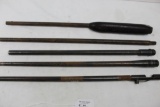 Five rifle barrels