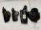 4 black holsters