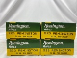 Four full boxes of remington ammo