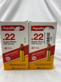 two full boxes of aguila ammunition